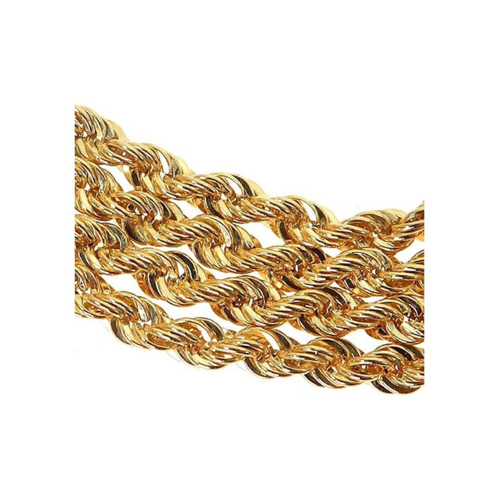 10k Yellow Gold Hollow Rope Gold Chain