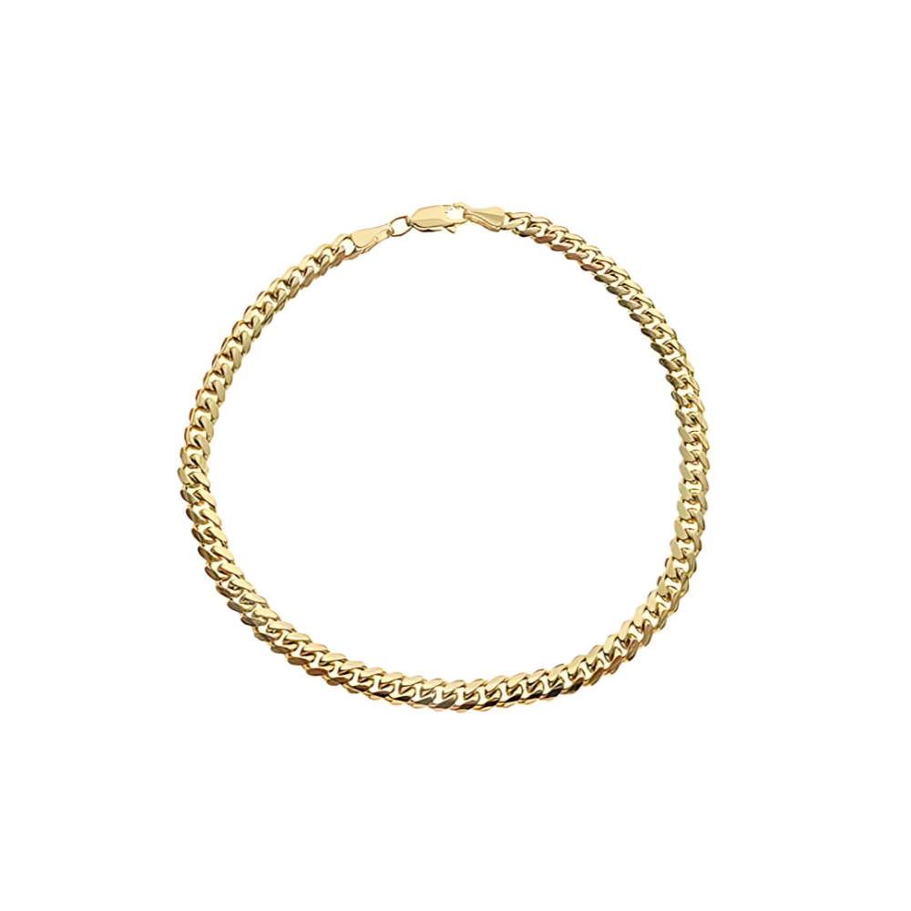 14k Yellow Gold Cuban Link Bracelet